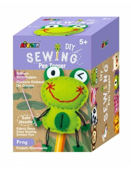 Avenir Avenirkids DIY Sewing Pen Topper-Κουκλάκι για Στυλό σε Σχέδιο Βάτραχου 5+, 1τμχ