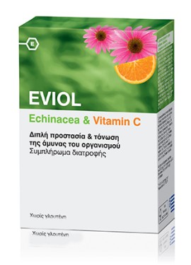 Eviol Echinacea & Vitamin C, 60 Mαλακές Kάψουλες