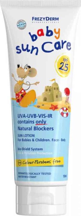 Frezyderm Sun Care Baby 25 SPF Αντιηλιακό Γαλάκτωμα, 100 ml