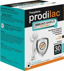 Frezyderm Prodilac Immuno Shield Fast Melt Προβιοτικά για Ενήλικες και Παιδιά Ροδάκινο 30 φακελίσκοι