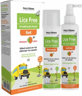 Frezyderm PROMO Lice Free Set Αντιφθειρική Αγωγή Σαμπουάν, 125ml & Λοσιόν, 125ml & ΔΩΡΟ Lice Rep Spr