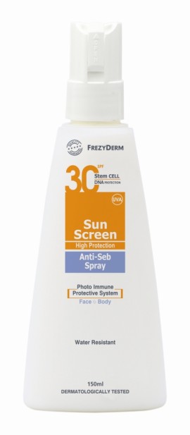 Frezyderm Sun Screen Anti-Seb Spray SPF30 150ml