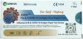 Genesis Ezer Flu & Covid-19 Antigen Self Test Γρίπης (Α+Β) & Covid-19 1τμχ
