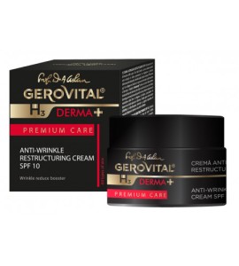 Gerovital Derma+ Premium Care Αντιρυτιδική Κρέμα Αναδόμησης SPF 10, 50 ml