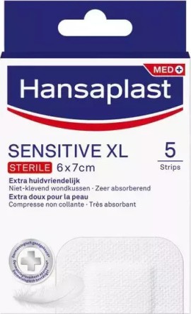 Hansaplast Sensitive XL 6x7cm 5 Strips  