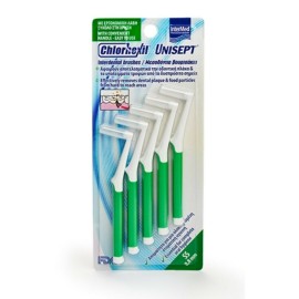 Intermed Chlorhexil Interdental Brushes Μεσοδόντια Βουρτσάκια Πράσινο 0,8 mm , 5 τμχ