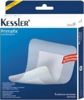 Kessler Primafix Αυτκόλλητες Γάζες 10x25cm , 4 Τεμάχια