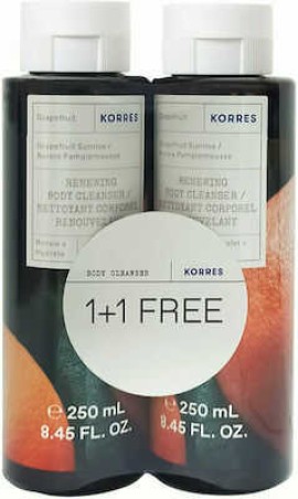 Korres Αφρόλουτρο Grapefruit 250ml 1+1 Δώρο