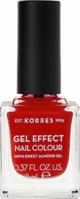 Korres Βερνίκι Νυχιών Με Αμυγδαλέλαιο Gel Effect Colour No.53 Royal Red 11ml 