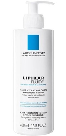 La Roche Posay Lipikar Fluide, Ενυδατικό Γαλάκτωμα για Βρέφη, Παιδιά & Ενήλικες 400ml