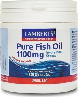 Lamberts Pure Fish Oil 1100mg, 180caps