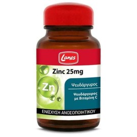 Lanes Zinc Ψευδάργυρος με Βιταμνη C 25mg, 30caps