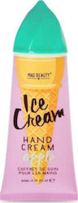 Mad Beauty Ice Cream Hand Cream Ενυδατική Κρέμα Χεριών 80ml (Μήλο)