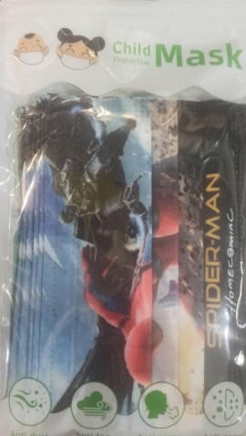 Μάσκα Παιδική 3ply Non-Woven Spider-Man Homecoming, 10τεμάχια