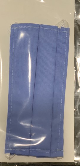 Μάσκα Βαμβακερή Tuck Πολλαπλών Χρήσεων Παιδική Σε Γαλάζιο Χρώμα 1τμχ 