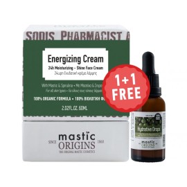 Mastic Origins Energizing Cream 60ml & Hydrative Drops 30ml 1+1 Δώρο