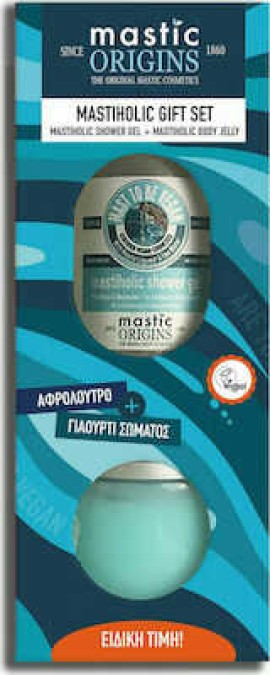Mastic Origins Mastiholic Gift Set: Mastiholic Shower Gel 400ml & Mastiholic Ενυδατικό Γιαούρτι Σώμα