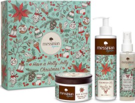Messinian Spa Christmas Joy box 2 (Chai Latte Body Butter 250ml+ Sparkling Dry oil 100ml+ Gift Showe