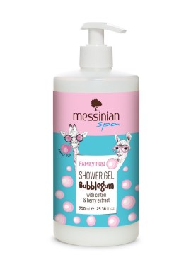 Messinian Spa Family Fun Αφρόλουτρο σε Gel Bubblegum 750ml