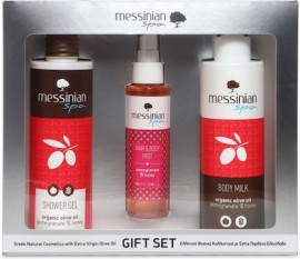 Messinian Spa Promo Pomegranate & Honey Shower Gel 300ml & Body Milk 300ml & Hair and Body Mist 100m