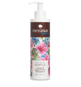 Messinian Spa Shower Gel Orange & Vanilla Orchid & Blueberry 300ml