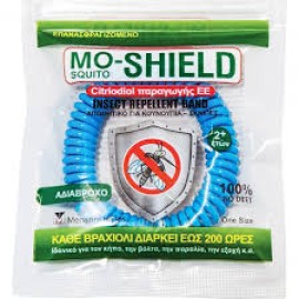 Mo-Shield Αντικουνουπικό Βραχιόλι Μπλε, 1 Τεμάχιο