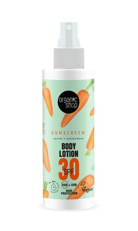 Natura Siberica Organic Shop Αντηλιακή Λοσιόν Σώματος SPF30, 150 ml