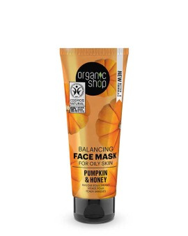 Natura Siberica Organic Shop Balancing Face Mask for Oily Skin Pumpkin & Honey, 75ml