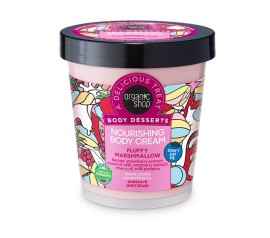 Natura Siberica Organic Shop Body Desserts Fluffy Marshmallow, Θρεπτική Κρέμα Σώματος, 450 ml