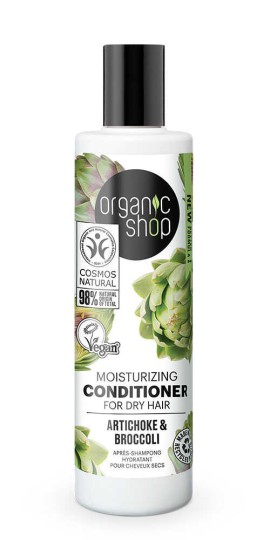 Natura Siberica Organic Shop Moisturizing Conditioner for Dry Hair Artichoke & Broccoli, 280ml