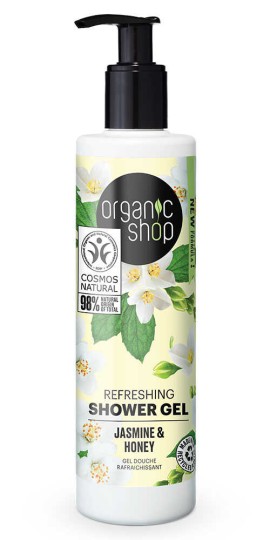 Natura Siberica Organic Shop Refreshing Shower Gel Jasmine & Honey, 280ml