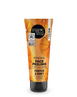 Natura Siberica Organic Shop Renewal Face Peeling for Oily Skin Pumpkin & Honey, 75ml