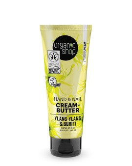 Natura Siberica Organic Shop Vegan Hand & Naill Cream-Butter Ylang-Ylang & Burity, 75ml