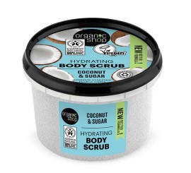 Natura Siberica Organic Shop Vegan Hydrating Body Scrub Coconut & Sugar, 250ml