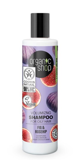 Natura Siberica Organic Shop Volumizing Shampoo for Oily Hair Fig & Rosehip, 280ml