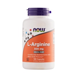 Now Foods L Arginine 500 mg, 100 caps
