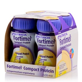 Nutricia Fortimel Compact Πρωτεϊνούχο Συμπλήρωμα Διατροφής Με Γεύση Βανίλια, 4x125 ml