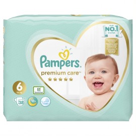 Pampers Premium Care No 6 (13+kg) Jumbo Box 38τμχ