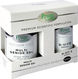 Power Of Nature Premium Scientific Formulation Platinum Range Multi Senior 50+ 30 κάψουλες & D-Vit3 