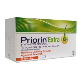 Priorin Extra 60 Κάψουλες – Συμπλήρωμα Διατροφής για Τριχόπτωση με Βιοτίνη & Κεχρί