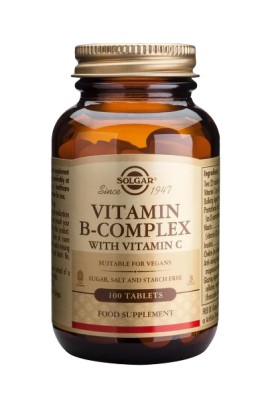 Solgar B-Complex with Vitamin C 100 ταμπλέτες