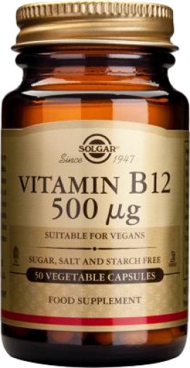 Solgar Vitamin B-12 500ug, 50 Capsules