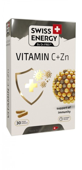 Swiss Energy Vitamin C + Zn long effect, 30 caps SR, παρατεταμένης αποδέσμευσης