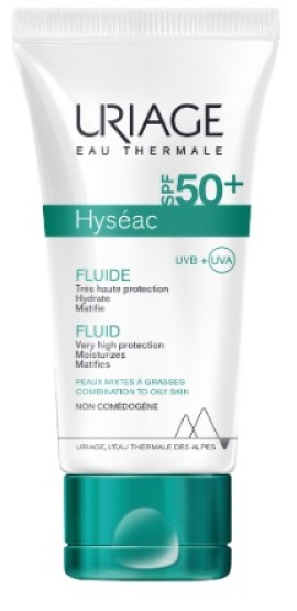 Uriage Hyseac Fluide SPF50+ Ενυδατική Κρέμα για Μικτό/Λιπαρό 50ml