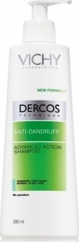 Vichy Dercos Anti-Dandruff Αντιπυτιριδικό Σαμπουάν Για Κανονικά - Λιπαρά Μαλλιά, 390ml
