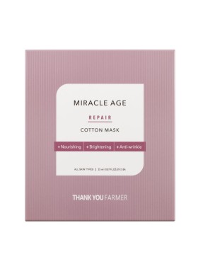 Thank You Farmer Miracle Age Repair Cotton Mask Υφασμάτινη Μάσκα Θρέψης Προσώπου 25ml