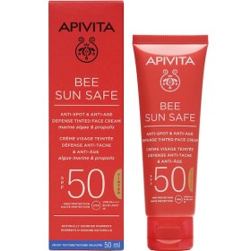 Apivita Bee Sun Safe Αντηλιακή Κρέμα Προσώπου SPF50 με Χρώμα 50ml