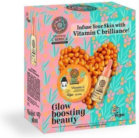 Natura Siberica Oblepikha C-Berrica Glow Boosting Beauty Set Energy Face Serum, 30ml & Express Glow 