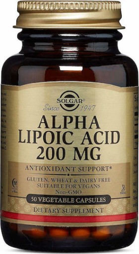 Solgar Alpha Lipoic Acid 200mg 50 φυτικές κάψουλες