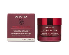 Apivita Wine Elixir Κρέμα Νύχτας Για Ανανέωση & Lifting, 50ml